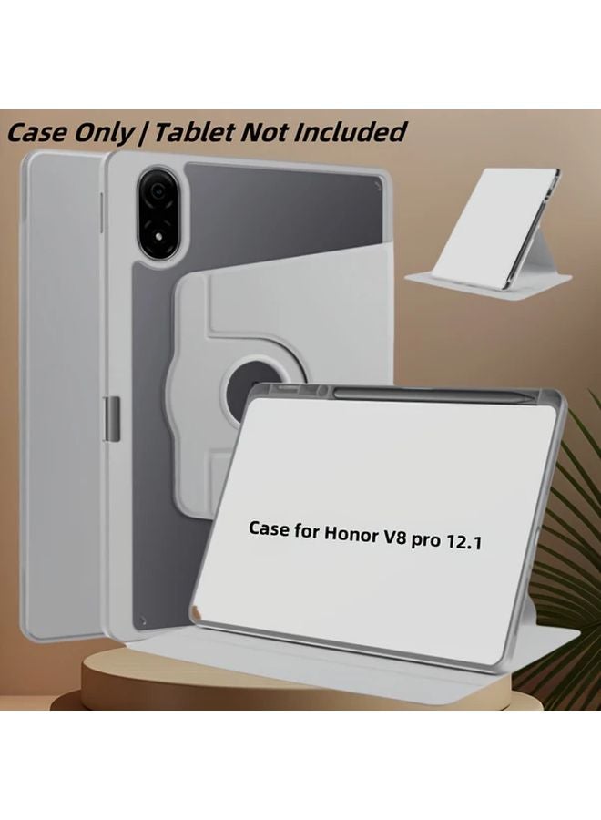 Honor Pad V8 Pro 12.1 Inch Tablet Case Dark Night Green Rotating Stand Auto Sleep Wake Hard Shell Cover - Image 4